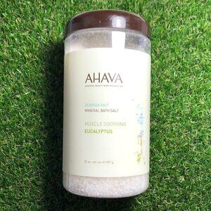❄️- AHAVA 32oz Mineral Bath Salts Muscle Soothing Eucalyptus